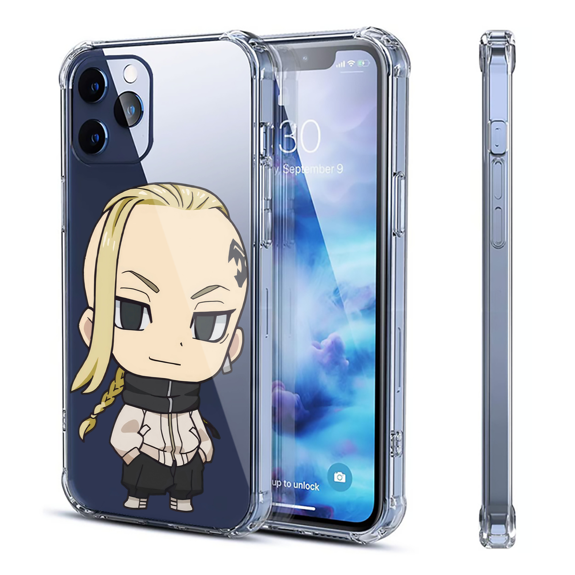 （画像用） 東京リベンジャーズ Tokyo Revengers 【iPhone 12シリーズ対応】透明スマホケース（クリアソフトケース）